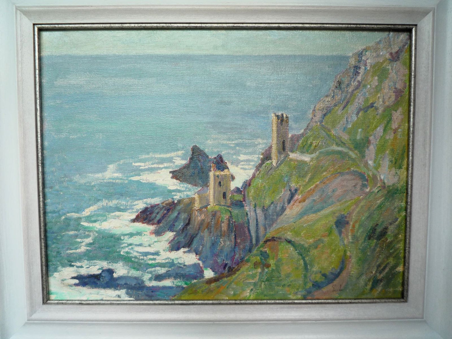 Elizabeth Lamorna Kerr Botallack Mines oil on board