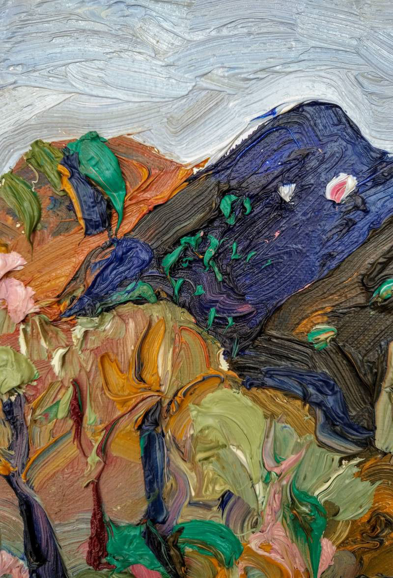 Fred Yates My Balcony La Motte oil painting