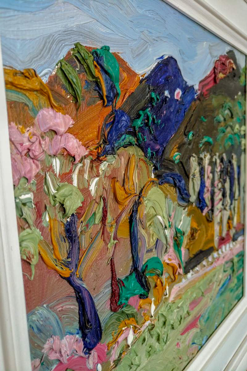 Fred Yates My Balcony La Motte oil painting