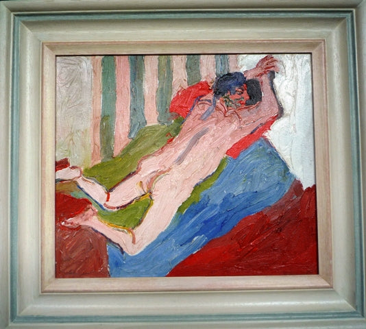 Fred Yates Male Nude oil on canvas