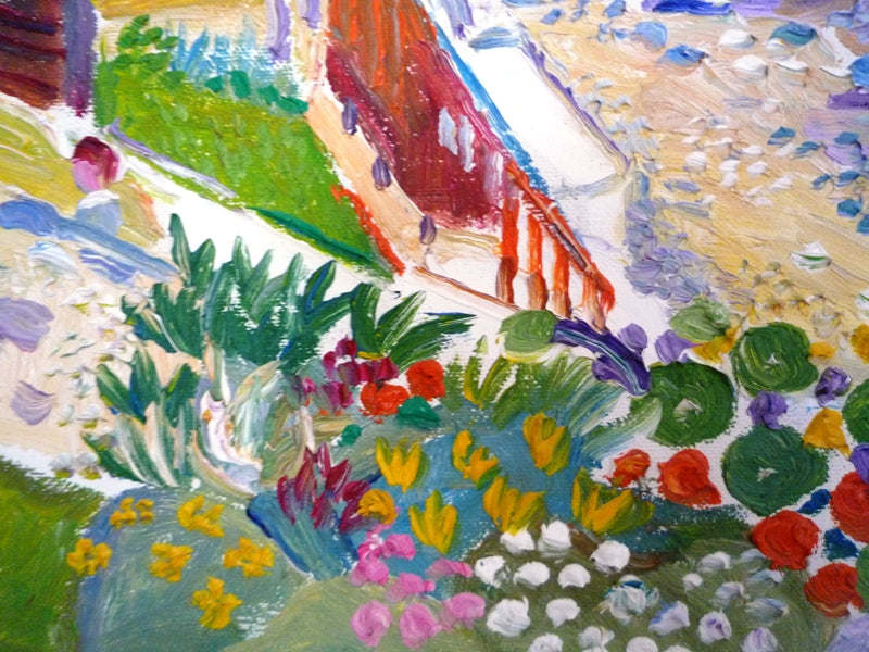 Fred Yates Marazion Castle House oil on canvas