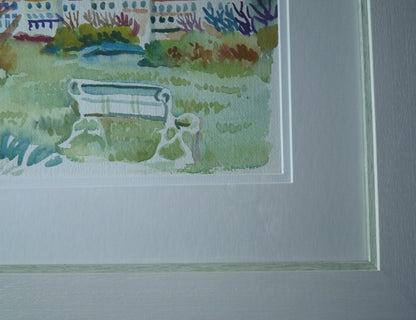 Fred Yates View from Morrab Gardens original watercolour