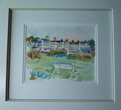 Fred Yates View from Morrab Gardens original watercolour