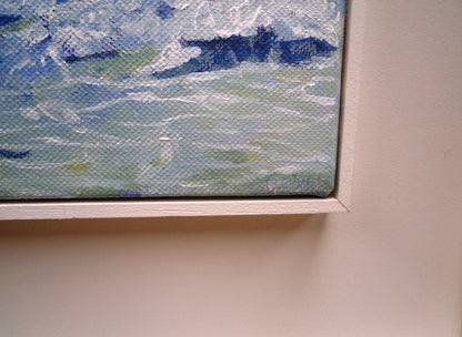 Joan Speight Wild Seas Marazion acrylic on canvas