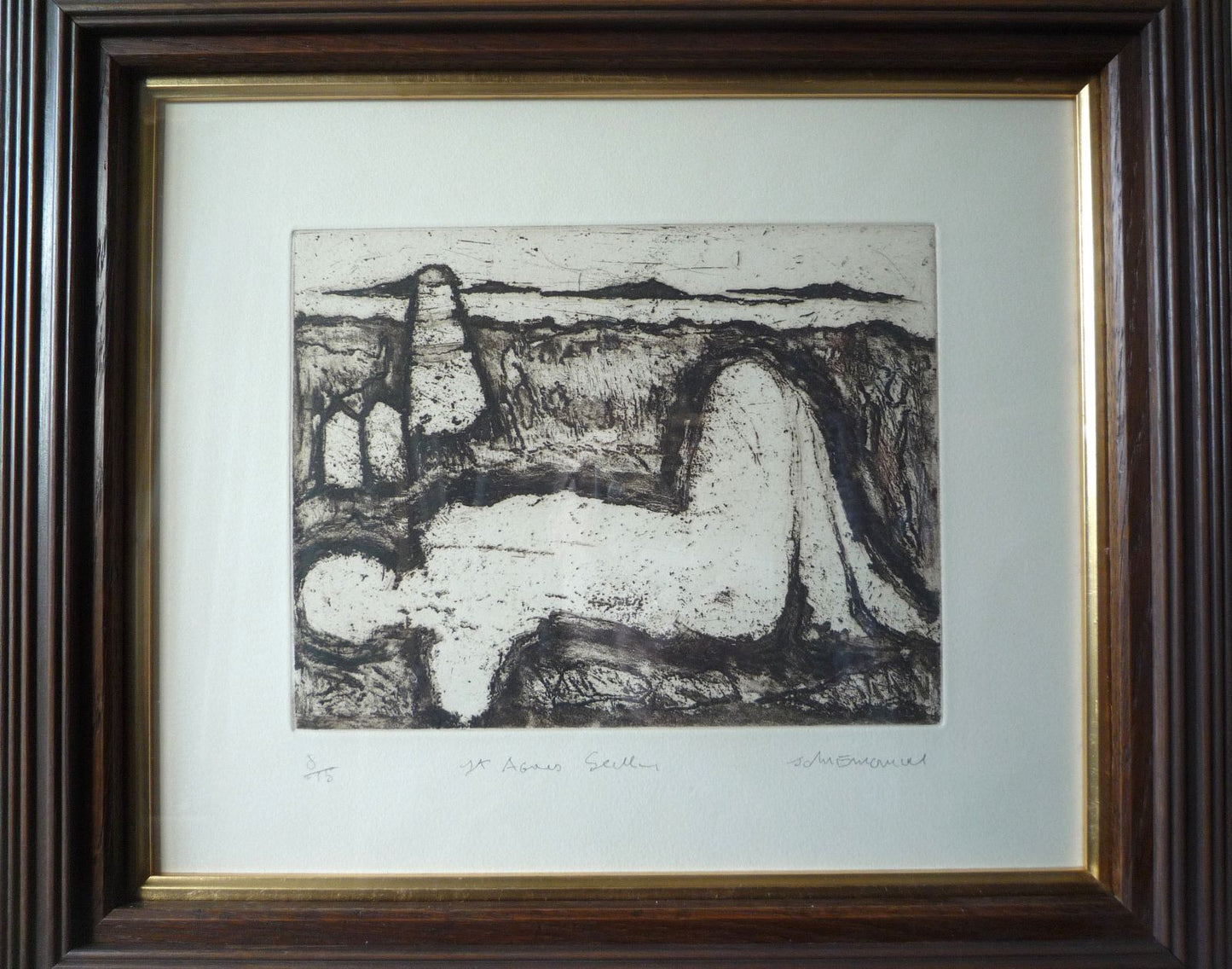 John Emanuel St Agnes limited edition etching