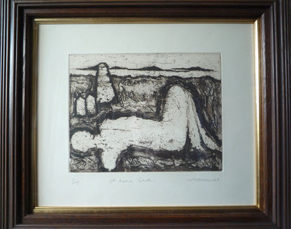 John Emanuel St Agnes limited edition etching