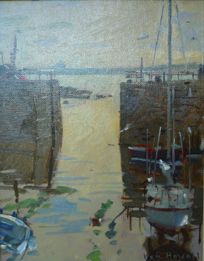 Ken Howard RA The Mousehole Gap oil painting