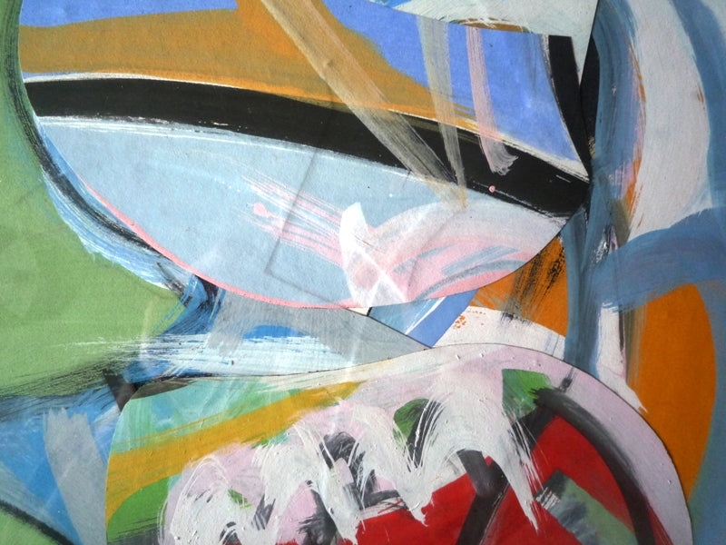 Martin Lanyon Abstract mixed media and collage