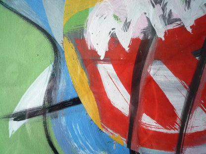 Martin Lanyon Abstract mixed media and collage