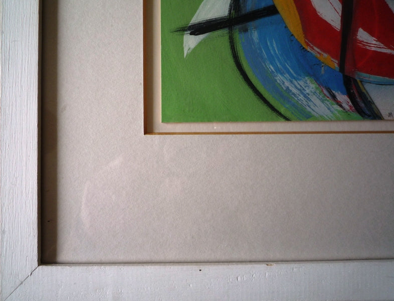 Martin Lanyon Abstract mixed media and collage