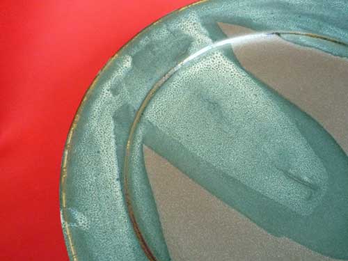Winchcombe Pottery Ray Finch poured glaze Charger