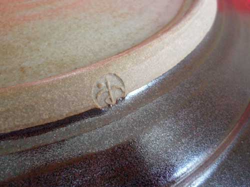 Winchcombe Pottery Ray Finch poured glaze Charger