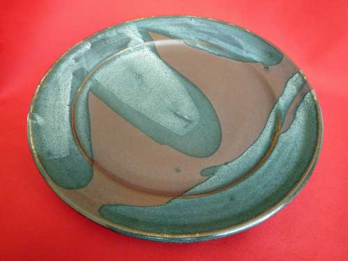 Winchcombe Pottery Ray Finch poured glaze Charger
