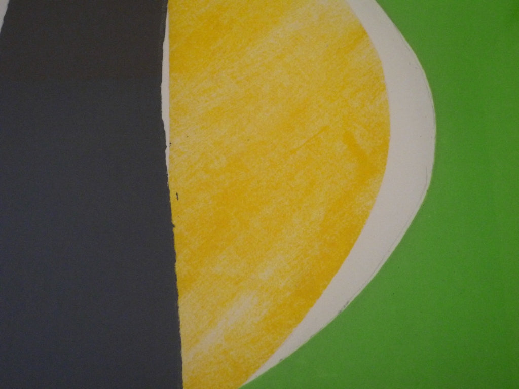 Sir Terry Frost Lemon Green and Black limited edition signed print