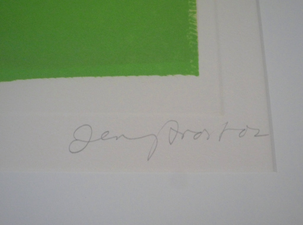 Sir Terry Frost Lemon Green and Black limited edition signed print