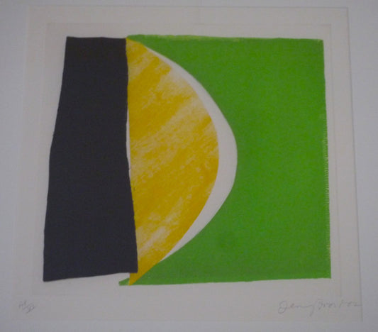Sir Terry Frost Lemon Green and Black limited edition signed print