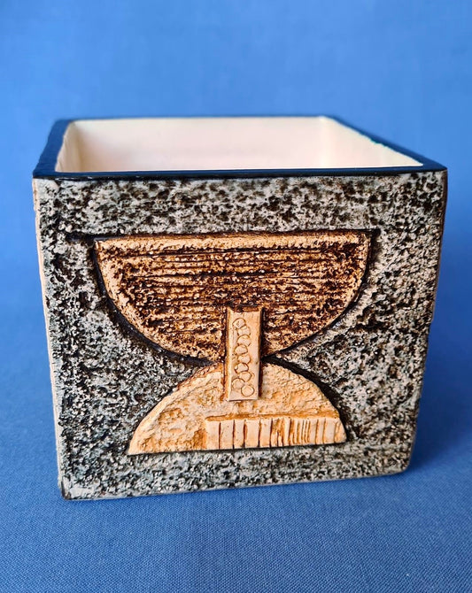 Troika Pottery Newlyn Cube by Avril Bennet