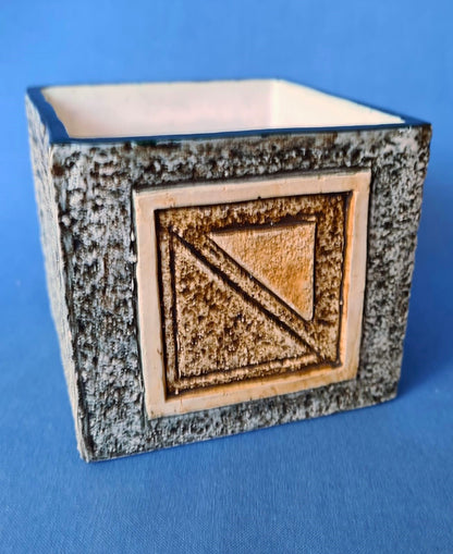 Troika Pottery Newlyn Cube by Avril Bennet