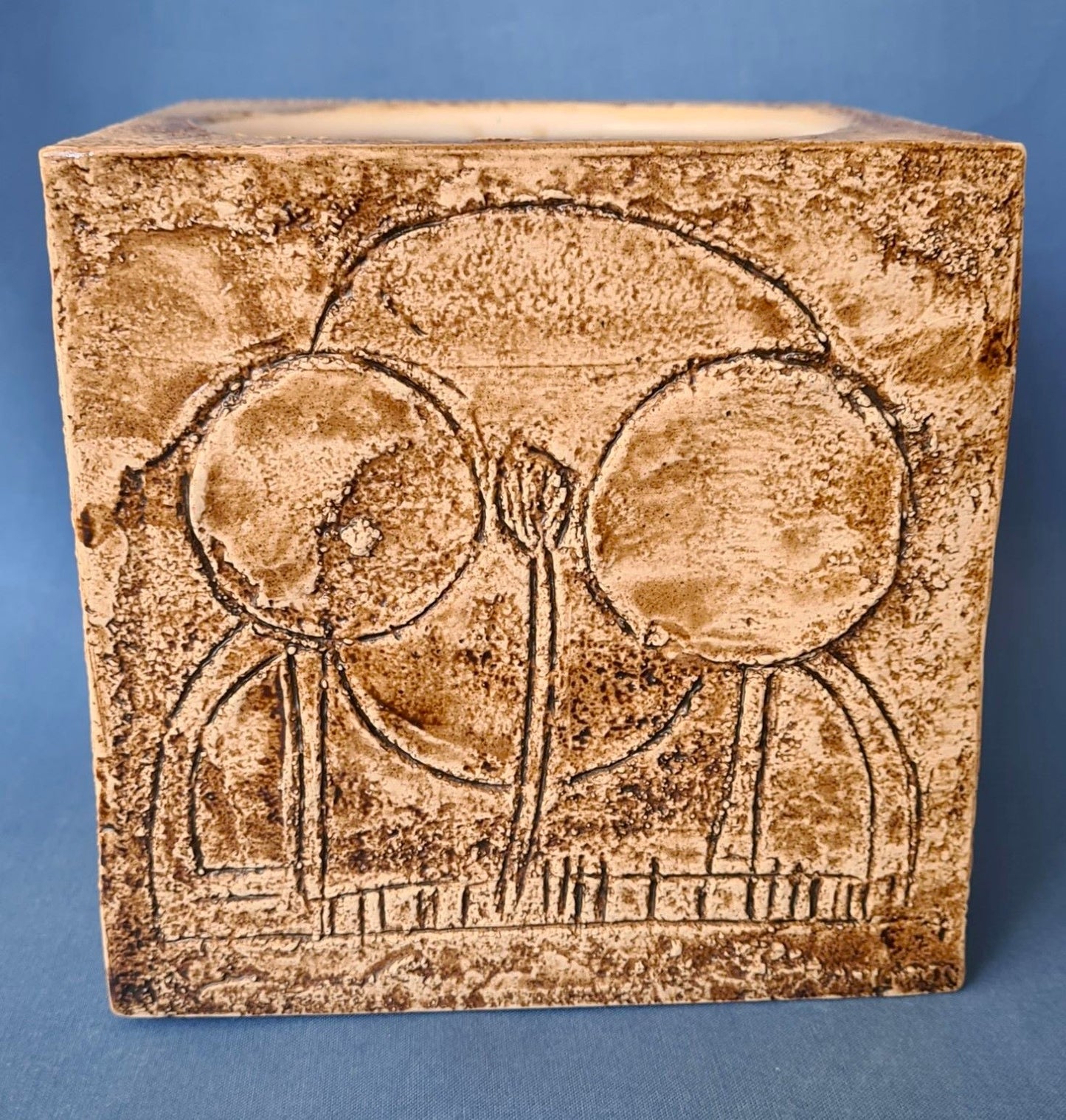 Troika Pottery 6" Cube Planter by Simone Kilburn