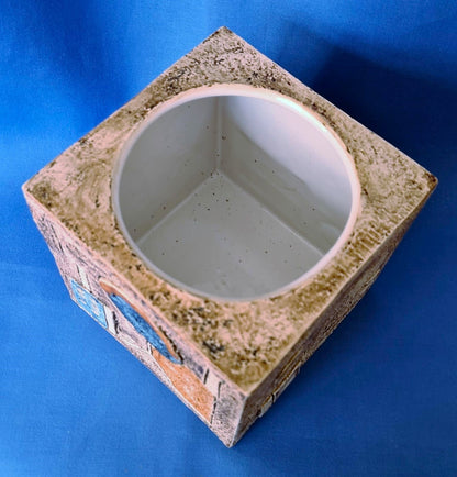 Troika Pottery 6" Cube Planter by Simone Kilburn