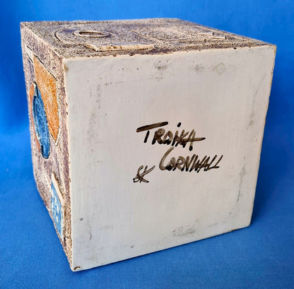 Troika Pottery 6" Cube Planter by Simone Kilburn