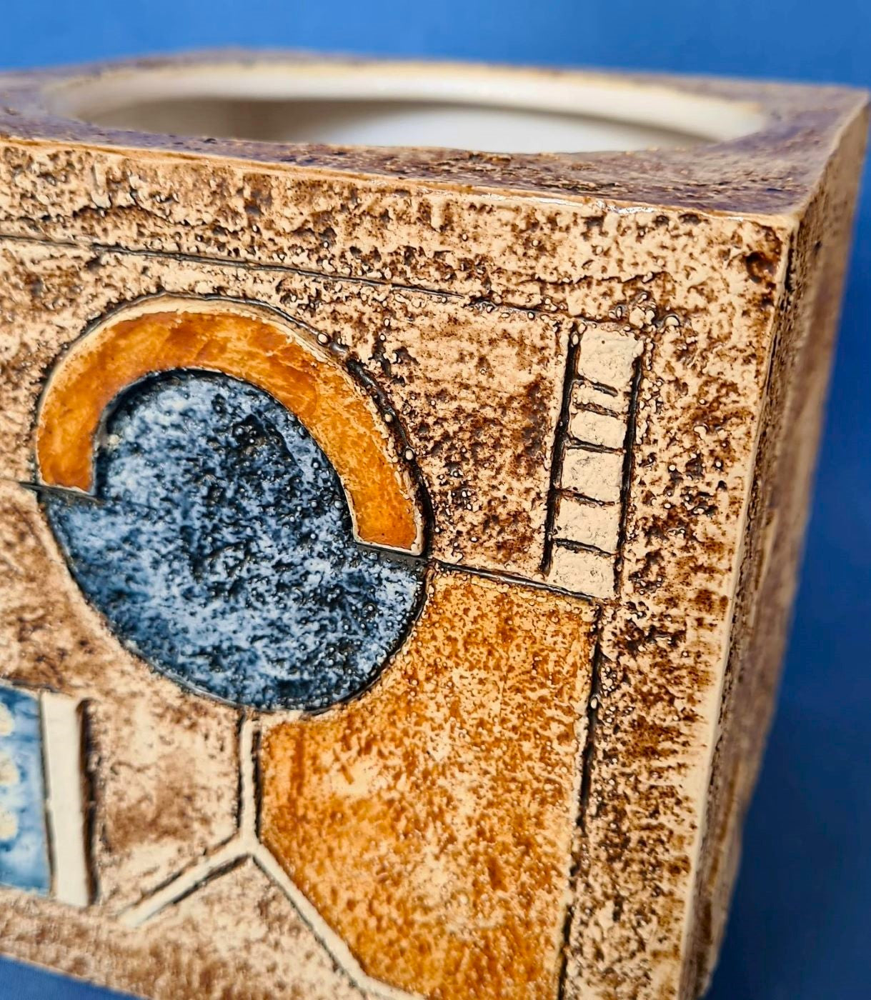 Troika Pottery 6" Cube Planter by Simone Kilburn