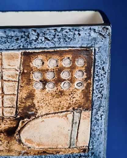 Troika Pottery Slab Vase by Anne Jones