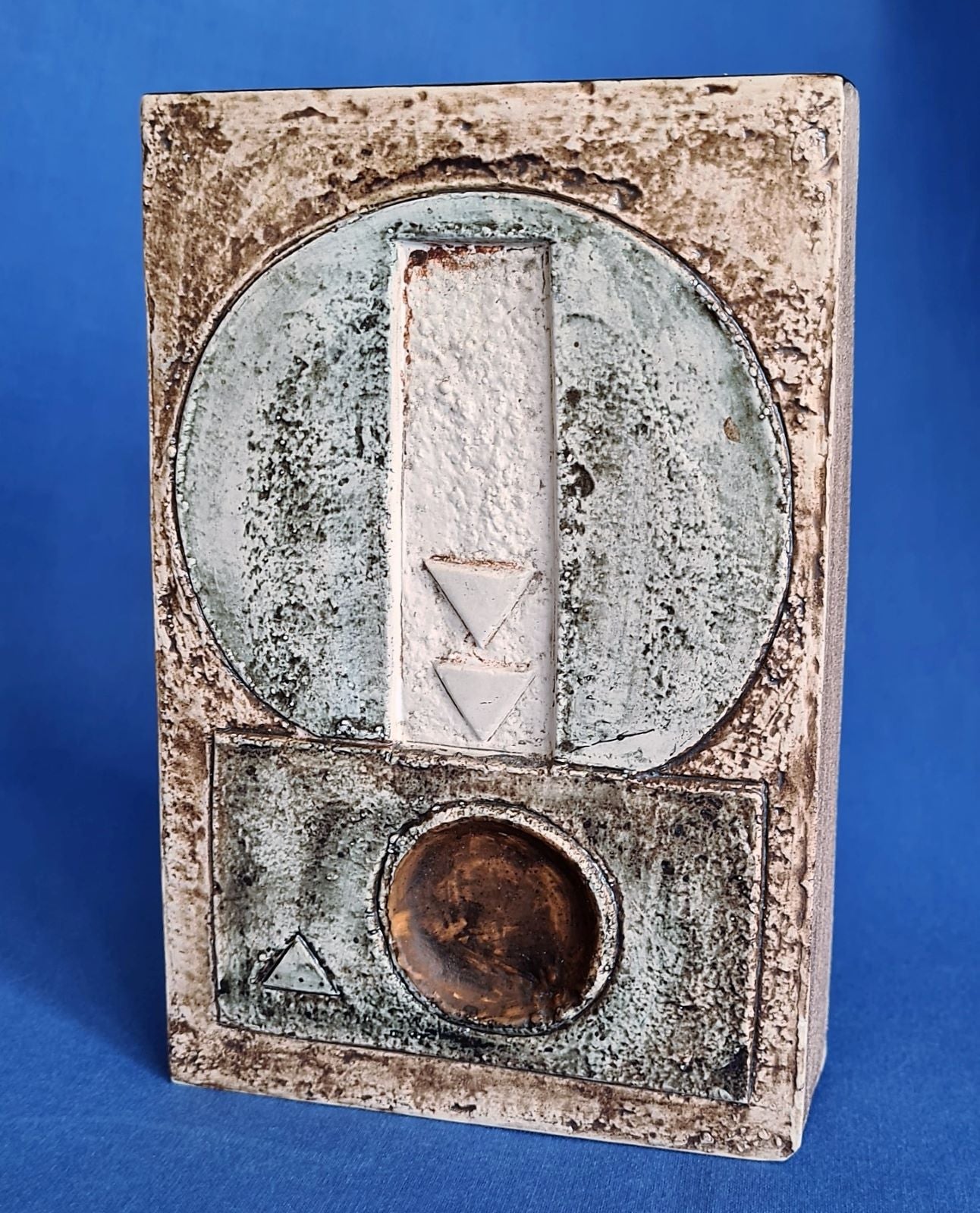 Troika Pottery Slab Vase by Penny Black