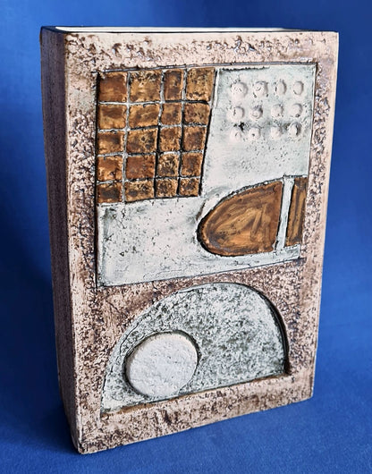 Troika Pottery Slab Vase by Penny Black
