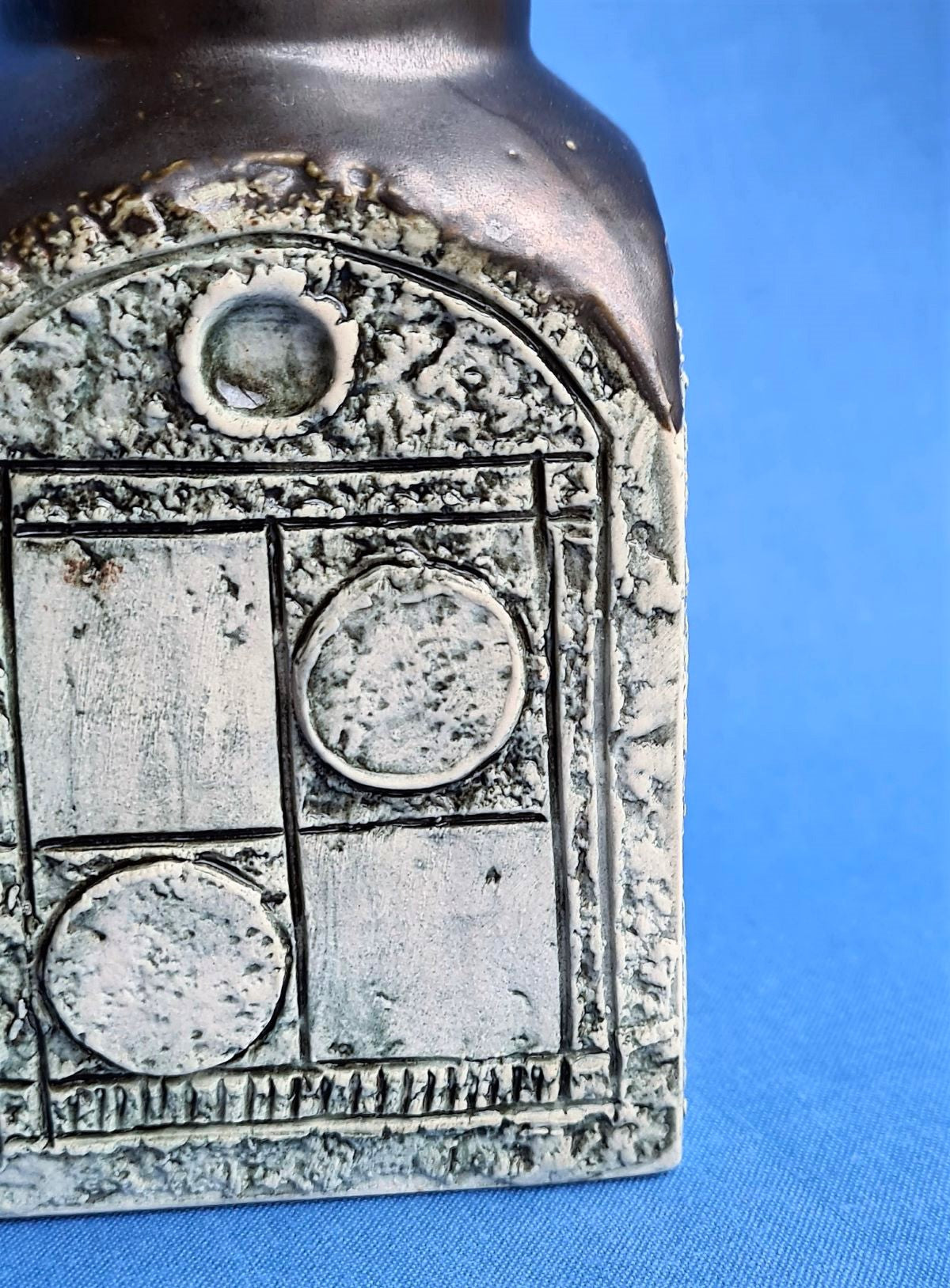 Troika Pottery Rough Textured Spice Jar by Simone Kilburn