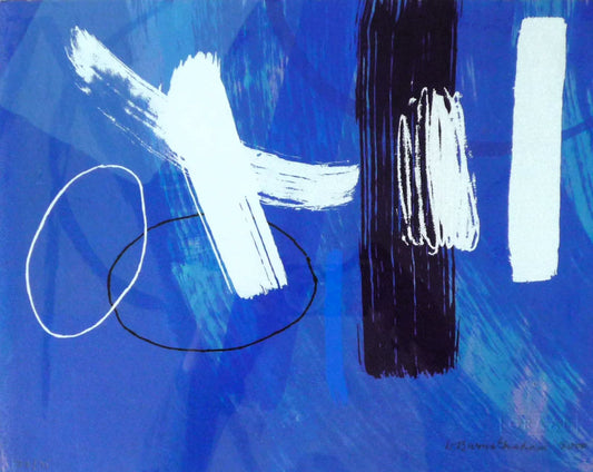 Wilhelmina Barns Graham Blue II limited edition signed print